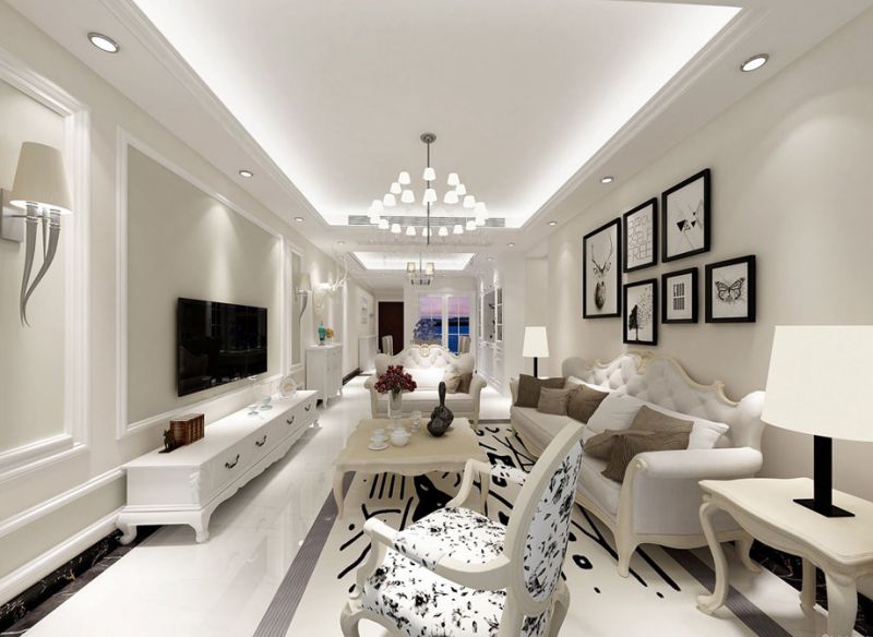 118平的現(xiàn)代簡約風三居室，電視背景墻這樣做好大氣！