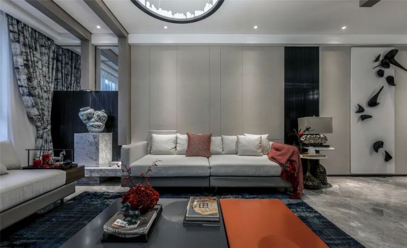 125㎡優(yōu)雅新中式，加入很多中式元素裝飾，營造氛圍感