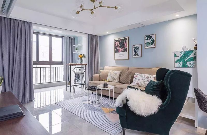 北歐風(fēng)三房，清新中又有典雅感，好喜歡的設(shè)計(jì)